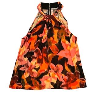 NWOT Tart Multicolor‎ Floral Halter Blouse Women's Size M